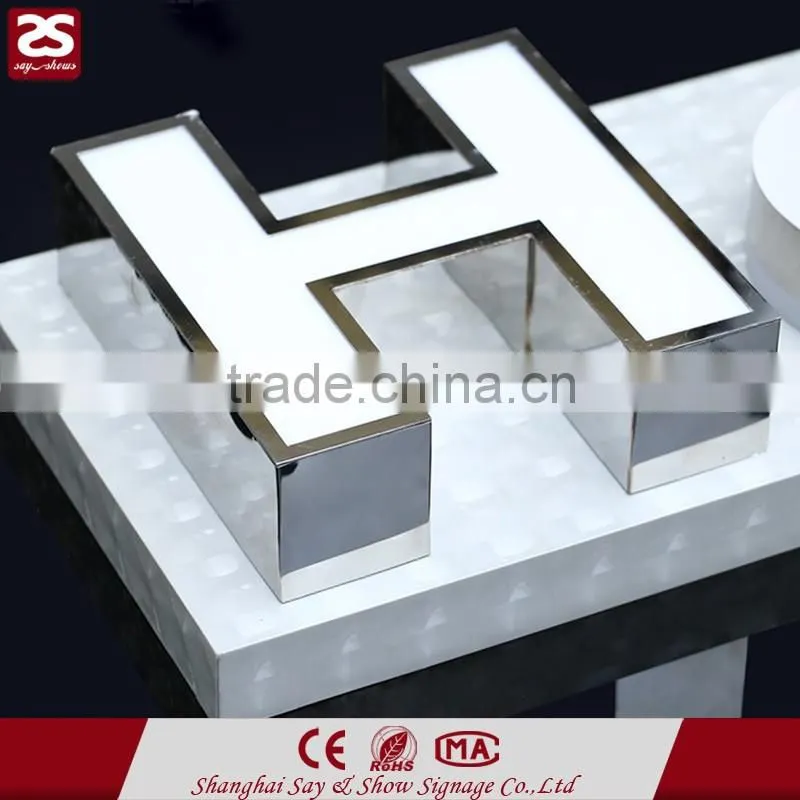 frontlit acrylic letter led shop name signage led store front signs