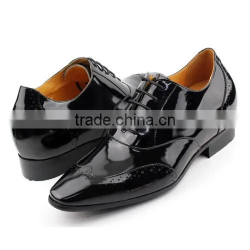 man leather groom shoe for wedding