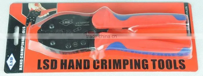 LY-1035GF cable ferrules crimping tool for press 10,16,25,35mm2 wire-end ferrules hot sale hand crimper
