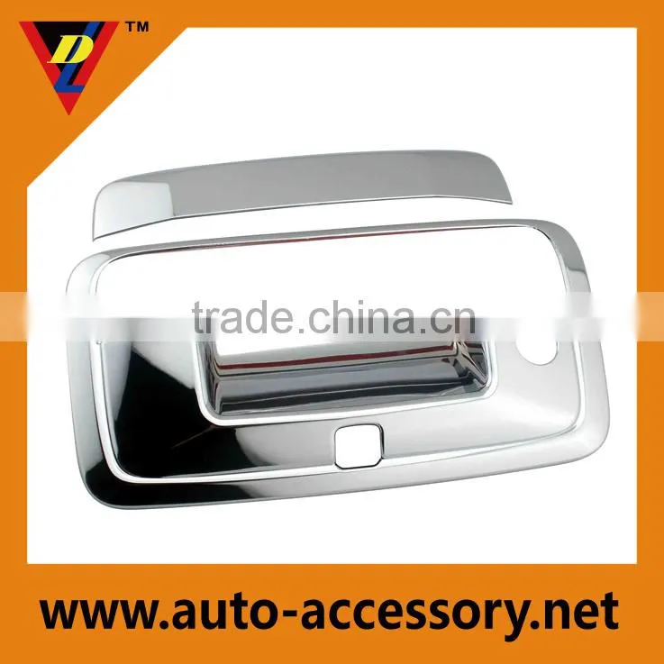 3m tape abs plastic chrome tail gate handle cover for chevrolet pickup