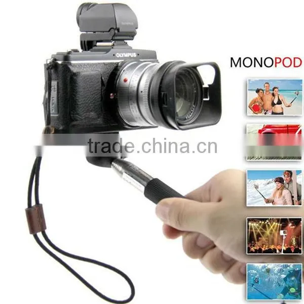 2 in 1 Combo Self-timer kit Wired Cable Camera Shutter plus Handheld Monopod with Holder for Android iphone Samsung HTC CL-57