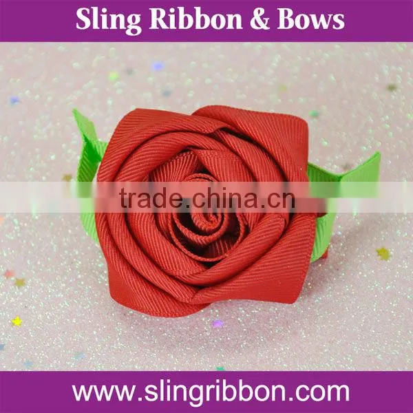 Wholesale New Arrival Grosgrain Ribbon Flowers For Garment Accessories