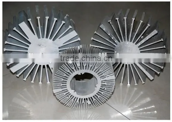Hot sale anodized sunflower aluminum heat sink 0010
