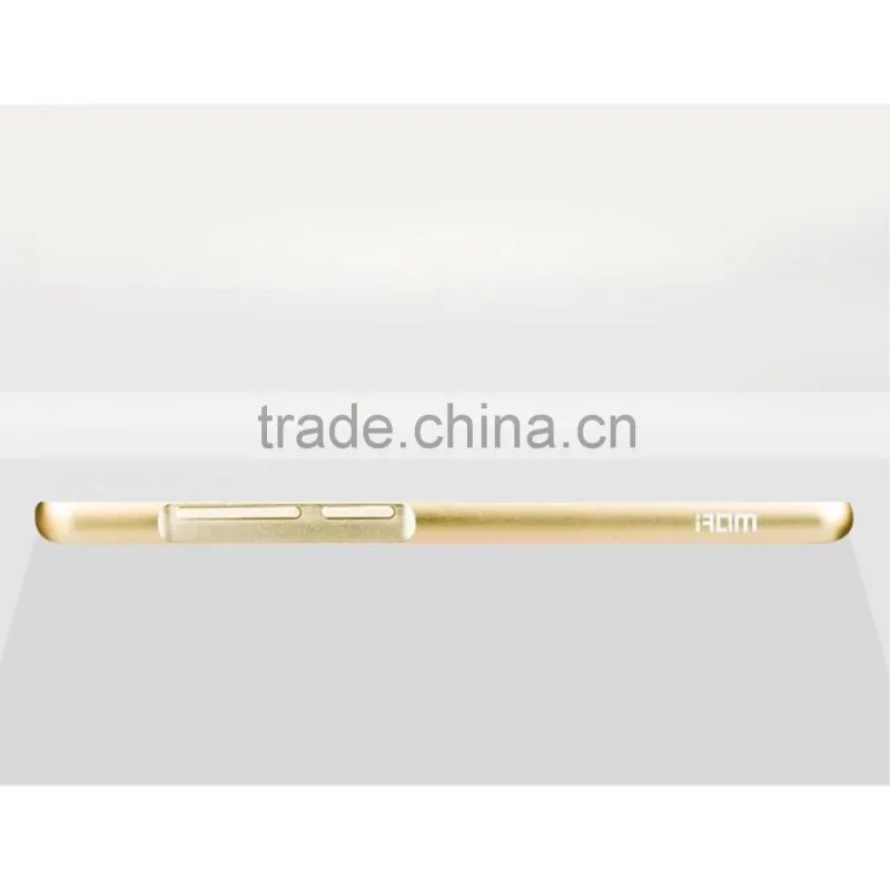 Charming leather back case for xiaomi mi note with metal frame