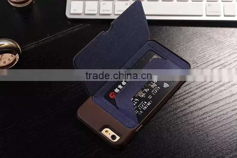 For iPhone 6 Leather Credit Card Holder Kickstand Fashion Case,Cell phone Luxury PU Leather Case Cover