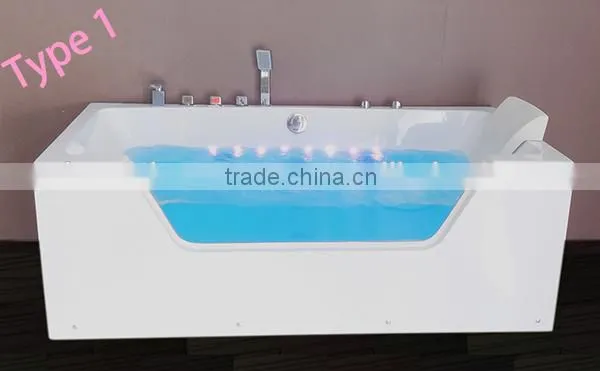 China supplier Bathroom Corner Whirlpool Bath tub CE Two People Indoor whirlpool massage bathtub 1500