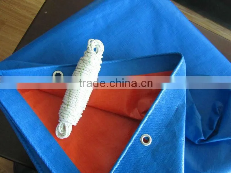 160gsm striped rain fly pe tarpaulin