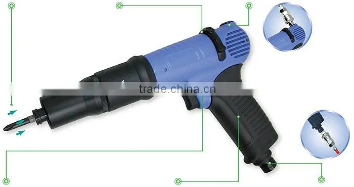 Quality Industrial Trigger Start shut Off Air Composite Pistol Screwdriver