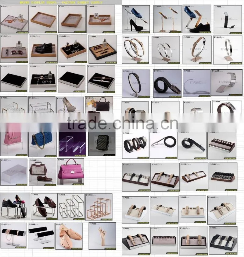 Factory direct supply for shopwindow with Round Metal Electroplating Man's Tie display stand
