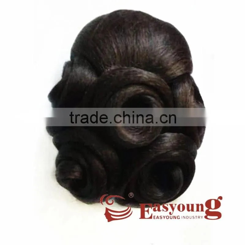 Synthetic hair bun, hand made hair dome hairpieces, accessories for hair