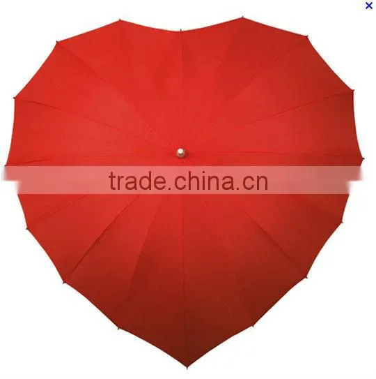 Frilled Heart Shaped Umbrella