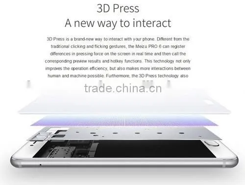 Original Meizu Pro 6 Pro6 MTK Helio X25 Deca Core Mobile Phone 5.2" 4GB RAM 32GB ROM 1920x1080 21.16MP Camera 3D Press 2560mAh