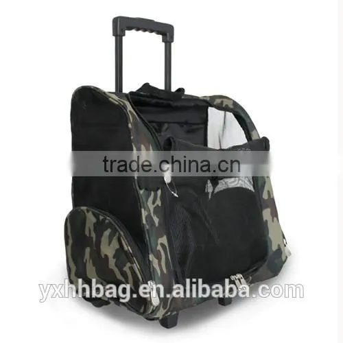 Summer wheeled bag for pet carrier