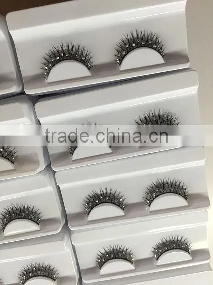 Fake eyelashes False Eyelashes for wholesale With custom eyelash packaging chemical fiber eyelashes