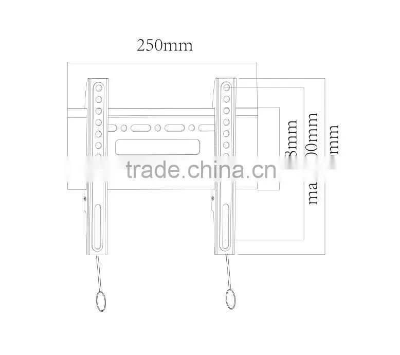 Tv bracket wall mount for 17"-42", factory supply lcd tv wall mount