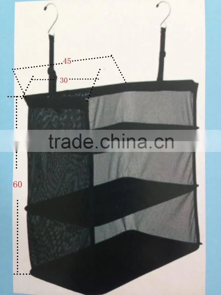 3 levels Mesh Suitcase hanging Organizer Bag