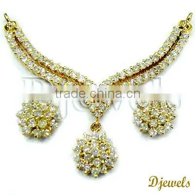 Diamond Necklace Sets, Wedding Necklace Sets, Diamond Jewelry