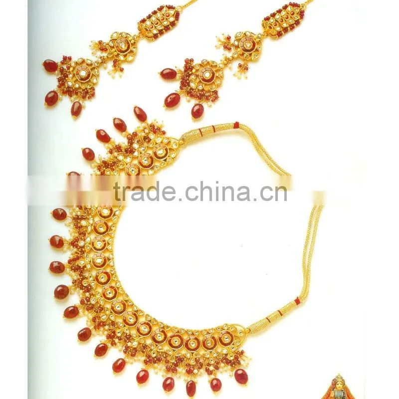 Kundan Bridal Necklace Sets, Jaipur Bridal Kundan Necklace Sets, Kundan Jewelry