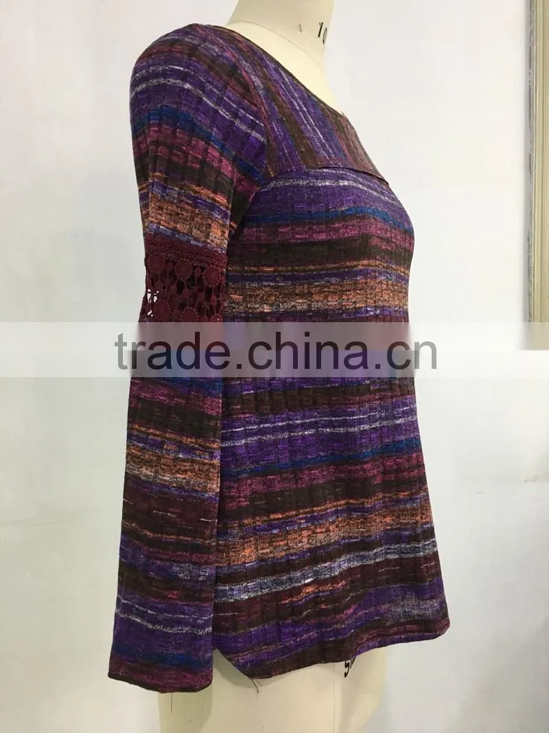 Women knitted long jacket