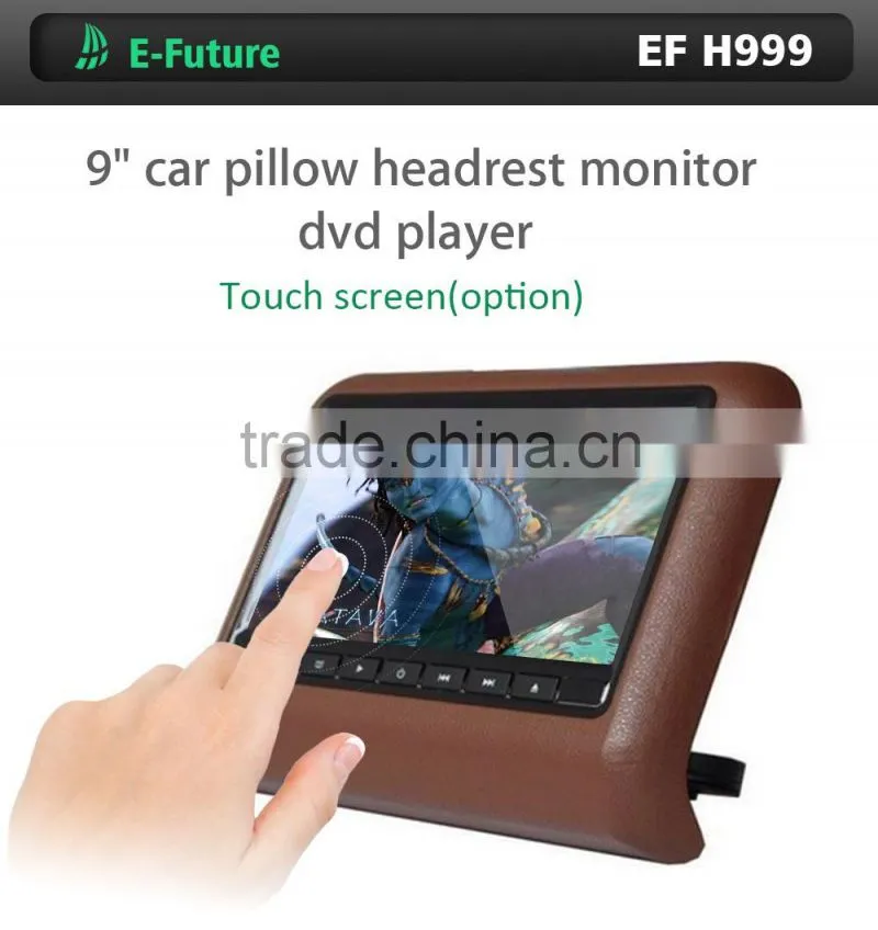 9 inch Portable Universal Headrest monitor with DVD player Car Back Seat LED Monitor
