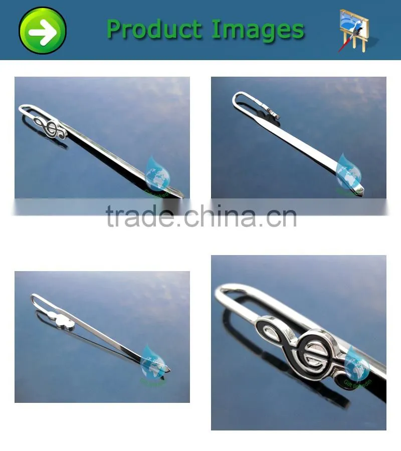 metal zinc alloy musical notation book mark china supplier