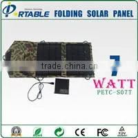 dual usb port solar charger foldable 14w