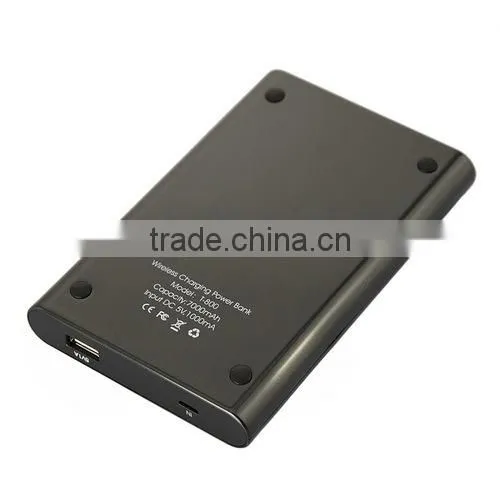 Stylish 7000mAh Qi Wireless Power Bank For Mobile Phones Tablets---Perfect Christmas Gift/Promotional Products