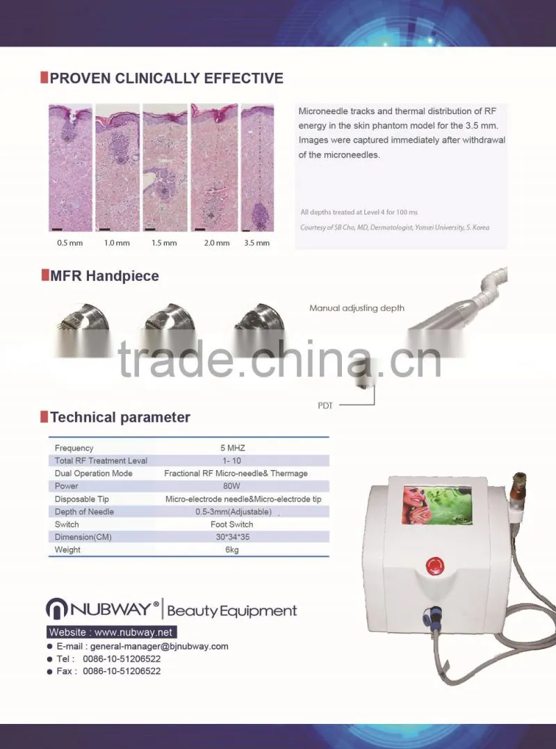 newest best effect remova wrinkle skin renew the mage microneedle fractional rf beauty device