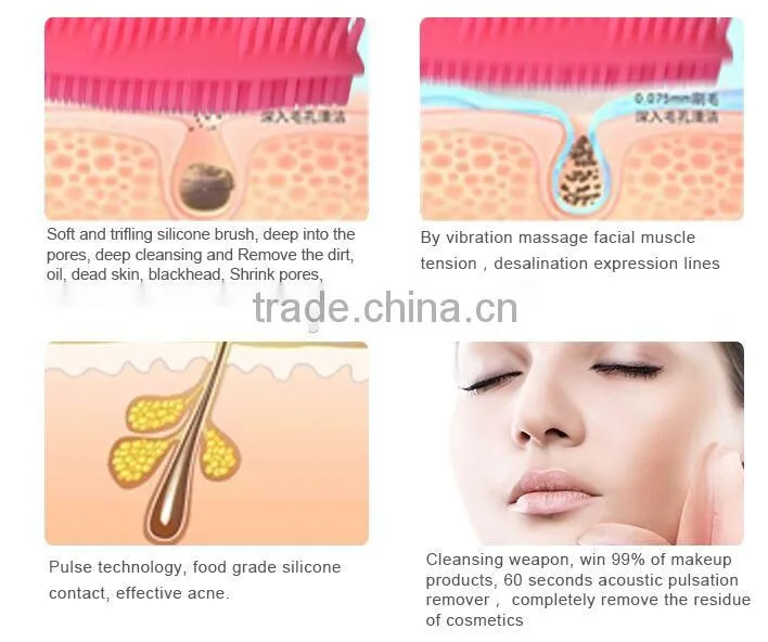 Customized the first generation anion silicone facial cleansing instrument