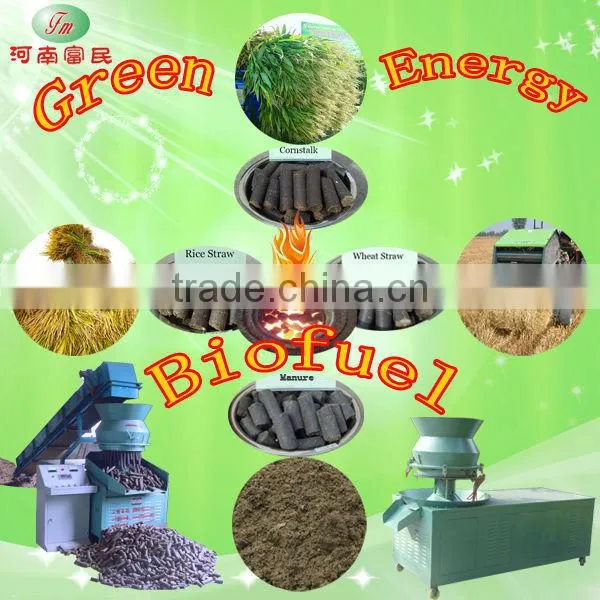 Automatic straw biomass briquette machine