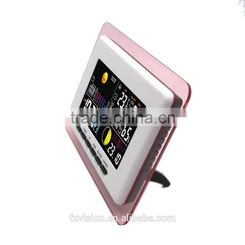 Automatic wireless weather station with 2 sensors/ Weather Station with Digital Clock Barometer In/Outdoor Temperature Humidity