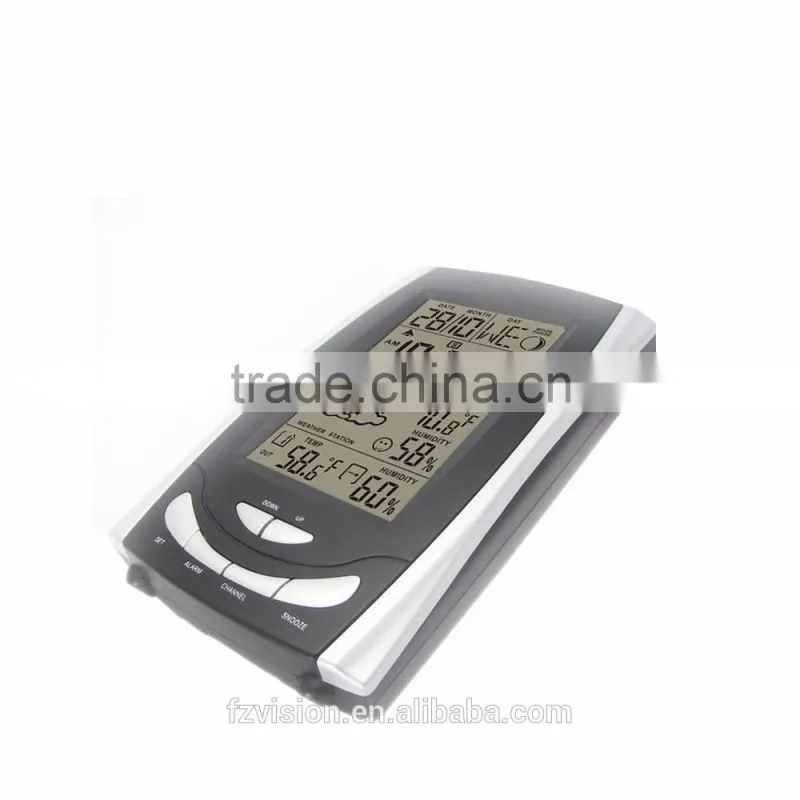433 MHz Wireless RCC Weather Station,Wifi Weather Station Clock Thermometer with 2 Remote Sensors