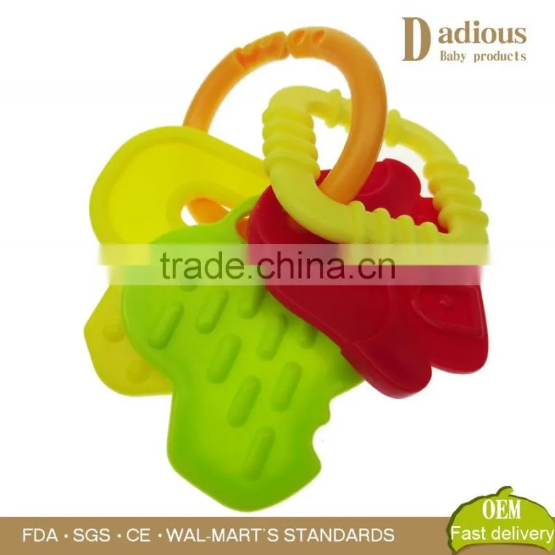 Eco-friendly bulk baby teething teether toy Soft Silicone Teething Toys