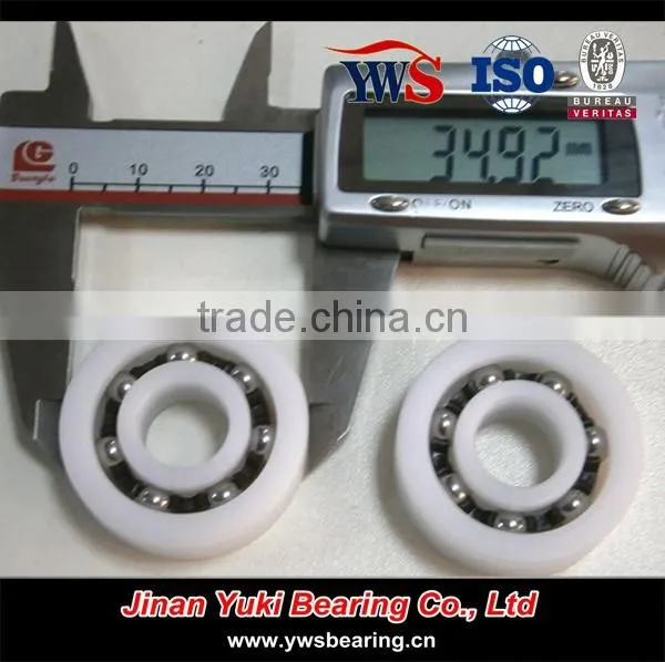 High quality 25.4*50.8*14.288mm 1641 plastic ball bearing