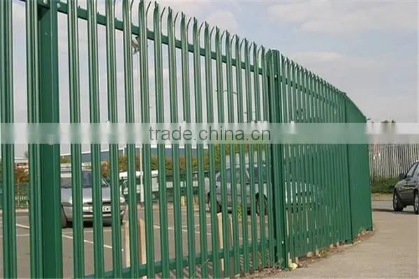 Low carbon steel wire palisade fence(made in china)