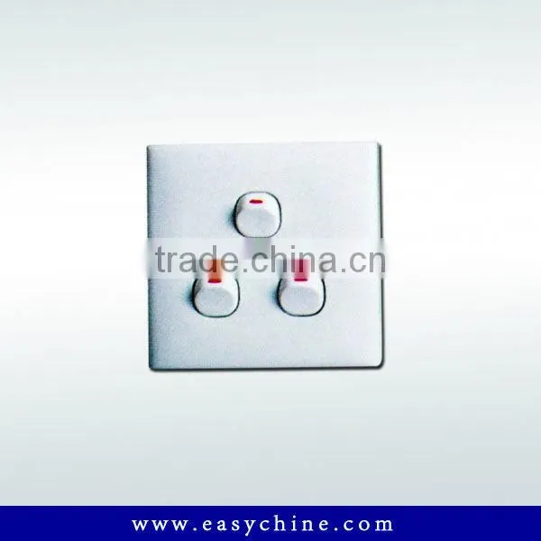 Three Gang Italian Wall Switch And Socket