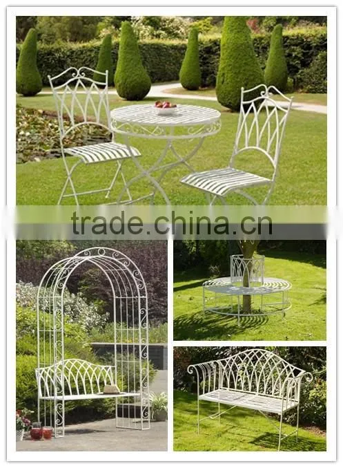 Wrought iron 2 seater bench