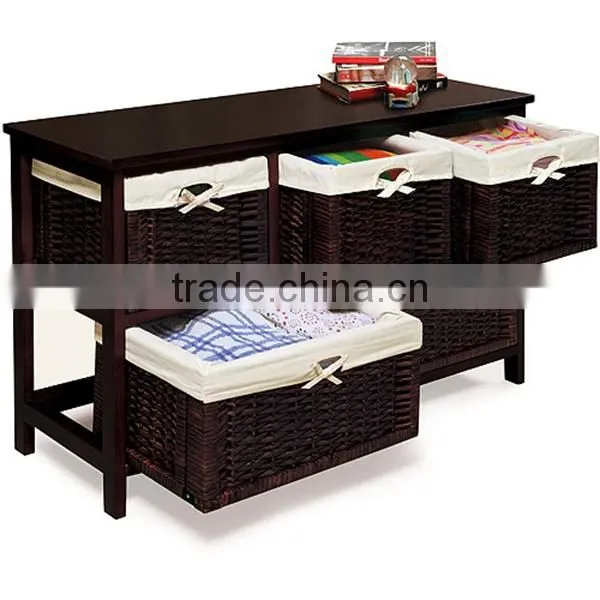 Exquisite wicker/willow basketkitchen cabinet basket wholesale