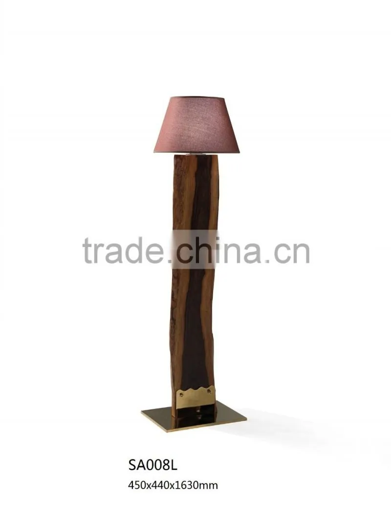 Country Style Villa Home Use Vintage Light Stand Wood Base Designs