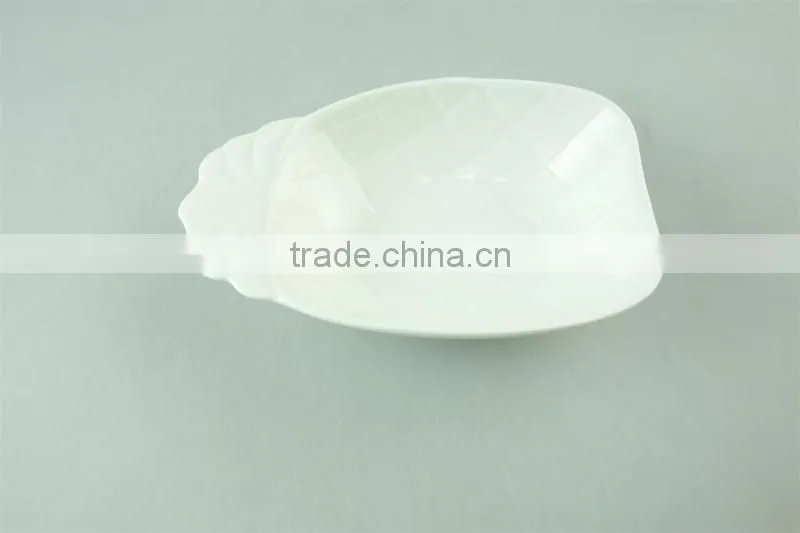 Ceramic white porcelain small dishes fruit shape /serving dishes wholesale cheap price