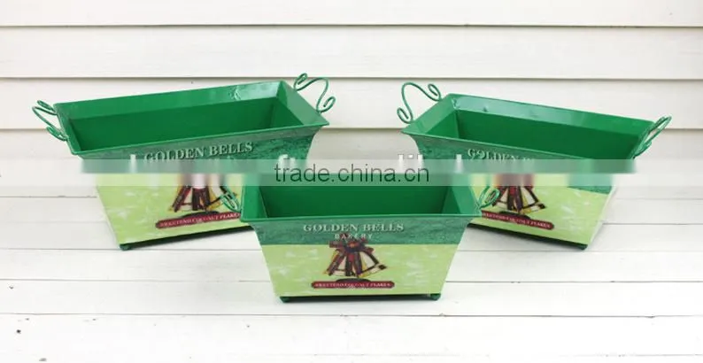 2014 s/3 metal bell design flower pots for sale