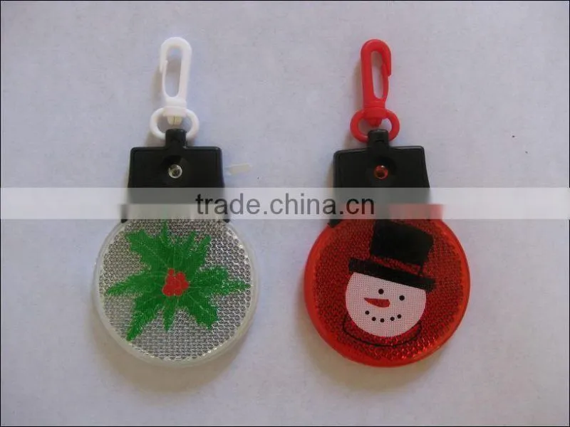 Halloween decorative custom logo printed plastic led flashing light