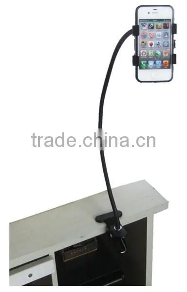 Clamp Mounting 360 Degree Rotation Flexible Long Arms Lazy Cell Phone Holder