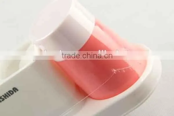 3PC double color plastic toothbrush holder and cup set bathroom set