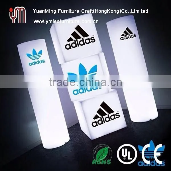 Led mood lights cube chairs,light up furniture cube