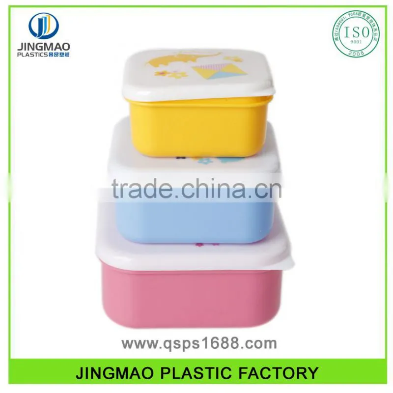 Eco-Friendly Microwave Use PP Materical Plastic Food Container Set
