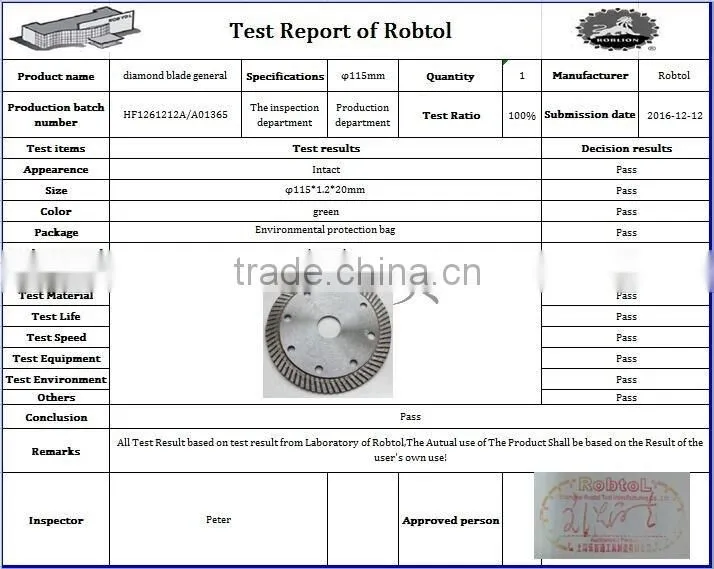 115mm Turbo Rim Diamond Saw Blade Angle Grinder Circular Cutting Disc Disk Wheel Universal Stone Brick Block Concrete