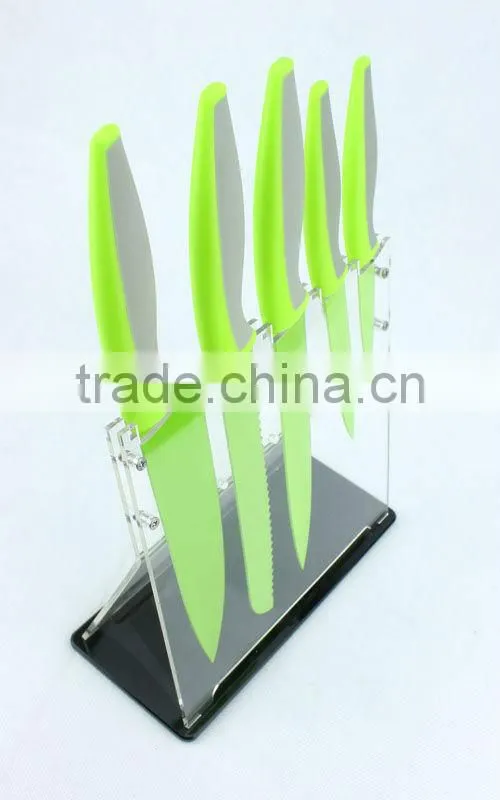Acrylic knife stand for kitchen knife set (554-355-389)