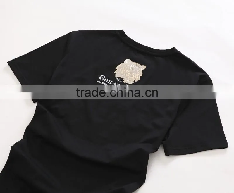 wholesale 95cotton 5spandex brand fashion slim t shirt
