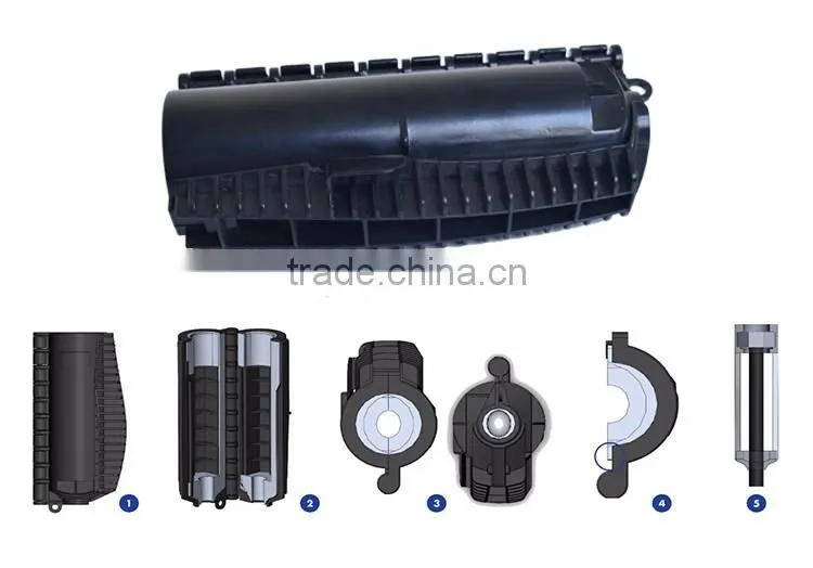 Black Feeder line component---Gel seal closure